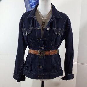 Current Elliott corset trucker jean jacket